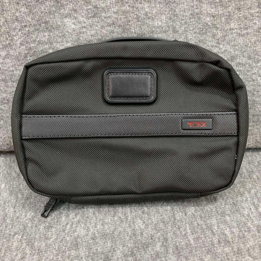 Tumi Alpha 2 Black Ballistic Nylon Travel Kit Toiletry Bag 22190D2 Dopp Kit
